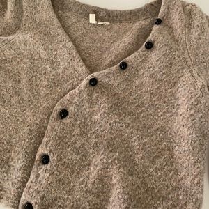 Anthropologie Moth cropped asymmetrical cardigan